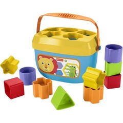 Baby’s First Blocks Shape Sorting Toy with Storage Bucket, 12 Pieces For Baby