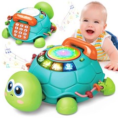 Baby Toys 6 to 12 Months, Musical Turtle Crawling Infant Toys, Early Learning…