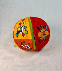 Melissa & Doug 2-in-1 Talking Ball ABC 123 Sounds Soft Baby Learning Toy