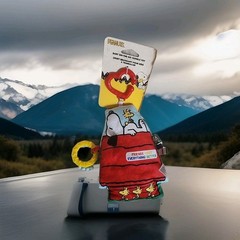 Peanuts Snoopy Woodstock Lovey Stroller Toy Baby On-The-Go Crinkle Teether