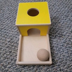Lovevery Yellow Sliding Top Box The Thinker Play Kit With Ball
