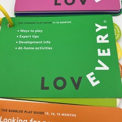 Lot of 3 Lovevery Play Guides from 9 – 15 Months LOVE EVERY BABY BABBLER