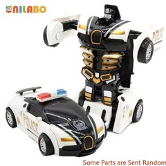 Transformable Robot Sports Car Toy Educational Kids Gift Colorful Play Fun