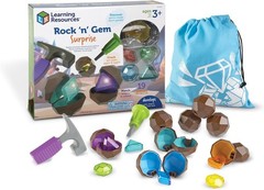 Rock ‘N Gem Surprise – 19 Pieces, Ages 3+ Toddler Learning Toys, Sorting and Mat