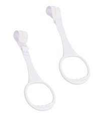 5pcs WalkAssistant Crib Pull Rings for Infant Toddlers Practice Tool (White)