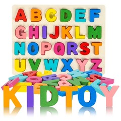 Alphabet Puzzle Wooden Puzzles for Toddlers 3 4 5 Year Old, ABC Puzzle Shape …