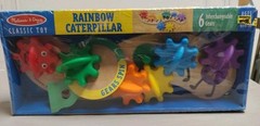 Melissa & Doug rainbow caterpillar six interchangeable gears.