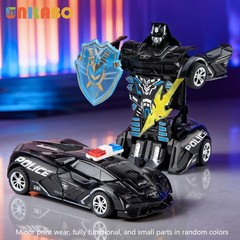 Transformable Robot Sports Car Toy Educational Kids Gift Colorful Play Fun