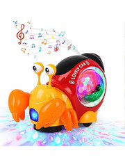Musical Crawling Snail Toy Interactive Sensory Toddler Baby Learning Gift Kids