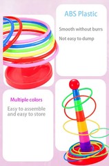 Children Throw Circle Game Ferrule Stacked Toys Fun Indoor Outdoor Parent-Child