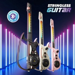 Stringless Guitar, Multi-Functional Electronic Guitar Toy Set, Musical Toy wi…