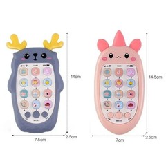 Baby Phone Toys Bilingual Telephone Teether Music Voice Toy Early Educational