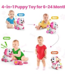 Bilingual Interactive Educational Musical Puppy Toy For Infants Baby Toddlers