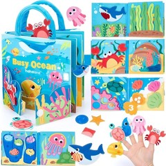 Interactive Montessori Ocean Busy Board for Toddlers: Travel-Friendly Gift