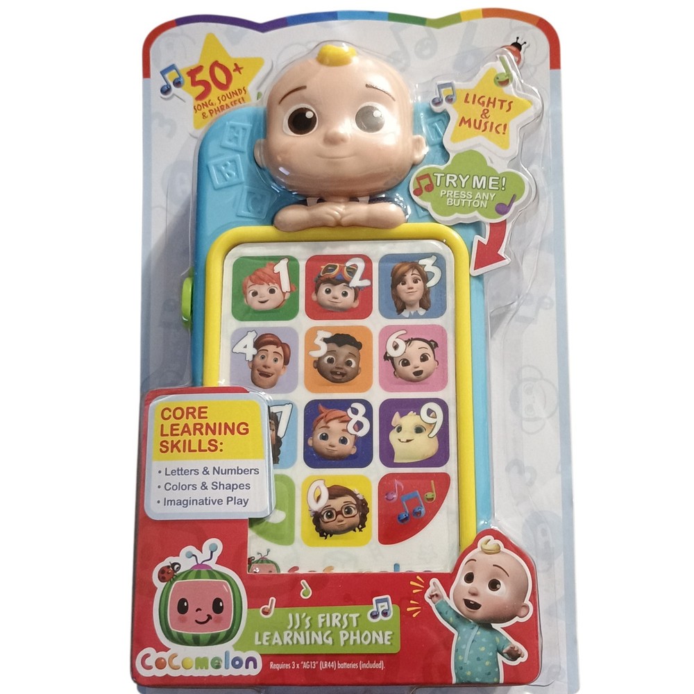 COCOMELON JJ’s First Toy Phone with 50+ Learning Phrases – Lights – Sounds
