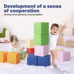 Soft Foam Building Blocks Giant Stacking Toys Toddler Playset Preschool Learning
