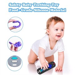 ROBBEAR Baby Teething Toys, Soft Silicone Teethers for Babies 3 6 RC-Purple