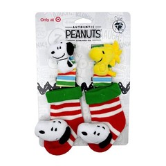 Peanuts Snoopy Baby Snoopy Woodstock Foot & Wrist Rattles Set 4pc 0-3M