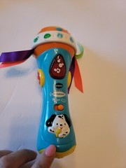 VTech Baby Babble and Rattle Microphone electronic learning toy light up sounds