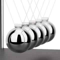Newtons Cradle Balance Balls Science Physics Gadget Desktop Decoration Kineti…