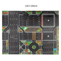 Interactive City Traffic Mat Waterproof 130x100CM Nonwoven Fabric