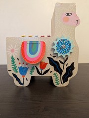 Manhattan Toy Musical Llama Wooden Instrument Activity Toddler Toy
