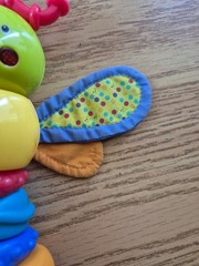 Bright Starts Twisty Bug dragonfly butterfly baby toy rattle w/ lights & sounds