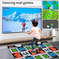 Wireless TV Dance Mat Games Silver Gray Fitness Fun