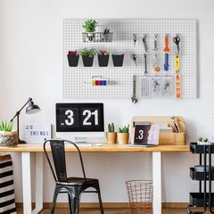 G.CORE Peg Board Organizer 21 Pack, Pegboard Accessories with Baskets Cups Ho…