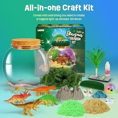 Dinosaur Terrarium Kit, Dinosaur Toys for Kids 5-7, Birthday Gifts for Boys |
