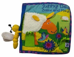 Vintage 2002 Manhattan Toy SUNNY DAY COME AND PLAY Cloth Book Baby Toy Busy Bug
