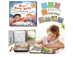 3-in-1 Reusable Water Painting Book for Kids – Preschool Learning Toy with 10 Th