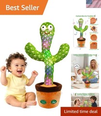 Interactive Baby Toys Dancing Talking Cactus Toy, Singing Musical & Record Re…