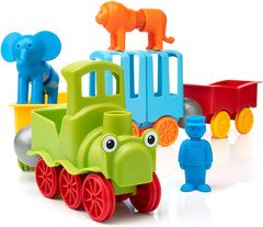 My First Animal Train STEM Magnetic Discovery Play Set with Moving Train and Sof