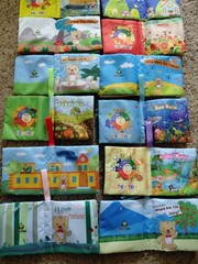 My First Soft Book,Nontoxic Fabric Baby Cloth lot Of 14 Crinkle Soft Book Teytoy