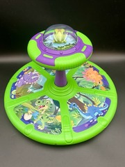 Dinosaur Sit and Spin Toy for Toddlers 1-3 Years – LED Lights, 360° Spin