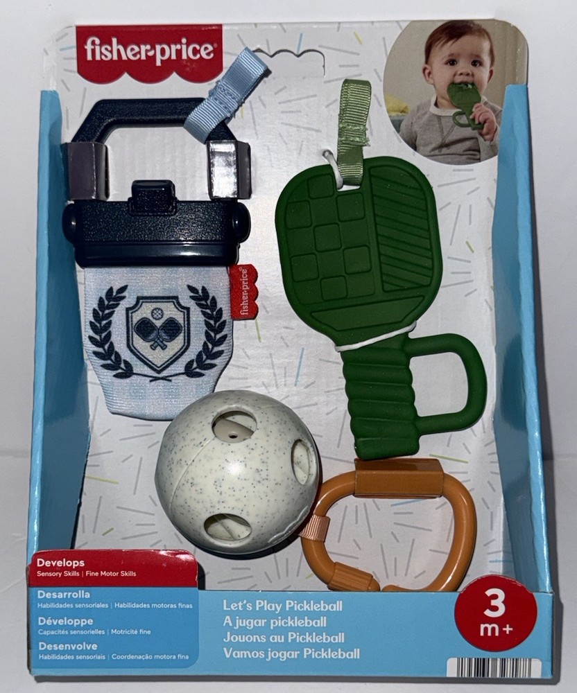 Fisher-Price Let’s Play Pickleball Sensory Fine Motor Skills Toys 3m+