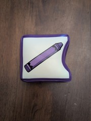 Lakeshore My First Match-Ups Replacement Purple Crayon Soft Puzzle Piece