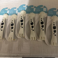 NEW ~ Cow Spork Bundle x6 Baby Learning Toy 3-36 Months