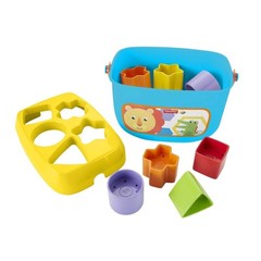 Baby’s First Blocks Shape Sorting Toy with Storage Bucket, 12 Pieces For Baby