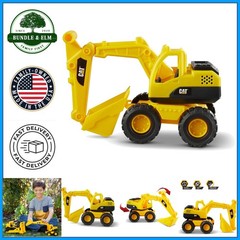 Bright Yellow Excavator Toy for Fun Construction Play and Learning Activities
