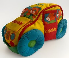 Baby Soft Plush Toy Car Learn Develop Sound Color Travel Buddy Fun Activity VTG