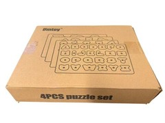 4PCS Montessori Wooden Peg Puzzles for Toddlers, Kids, Educational Learning Toys