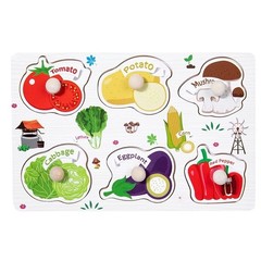 Montessori Wooden Puzzle Toy for Toddlers ABC Numbers Shapes Learning Board