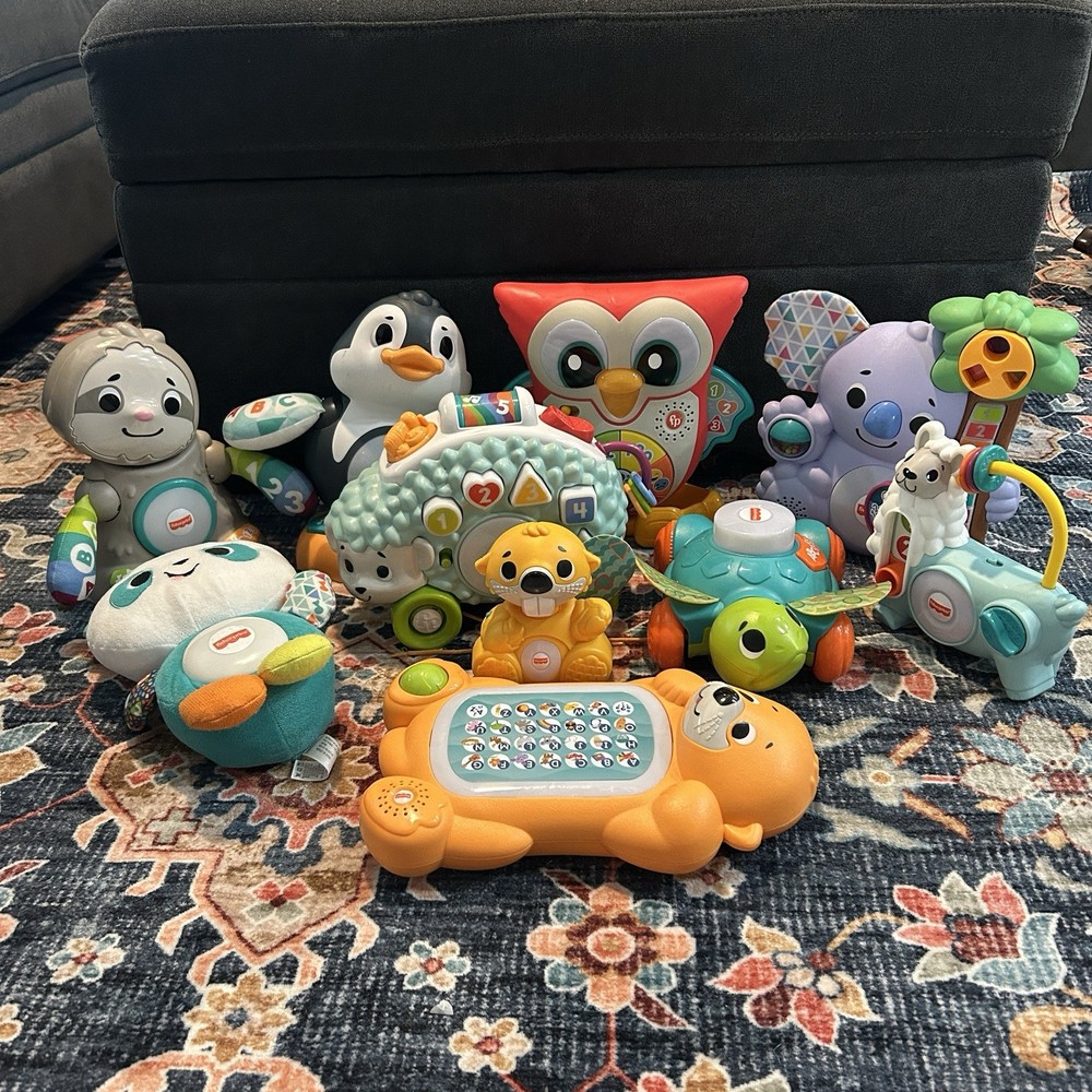 Fisher Price Linkimals Lot Sloth Koala Turtle Otter Owl Llama Penguin Hedgehog