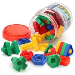 Nuts and Bolts, 24pcs Fine Motor Skills Occupational Therapy Toys for Kids, S…