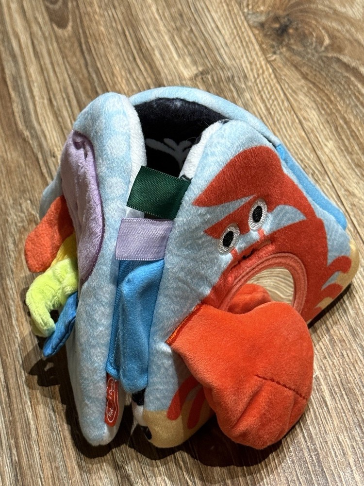 Melissa & Doug Ocean Tummy Time Triangle Sensory Soft Baby Toy