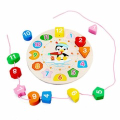 Children New Wooden Clock Puzzle Sorting Toy Gifts Toddler Kid Educational Toy