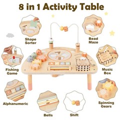 Vanplay Activity Table For 1 Year Old Montessori Toys For 1 2 Year Old Girls