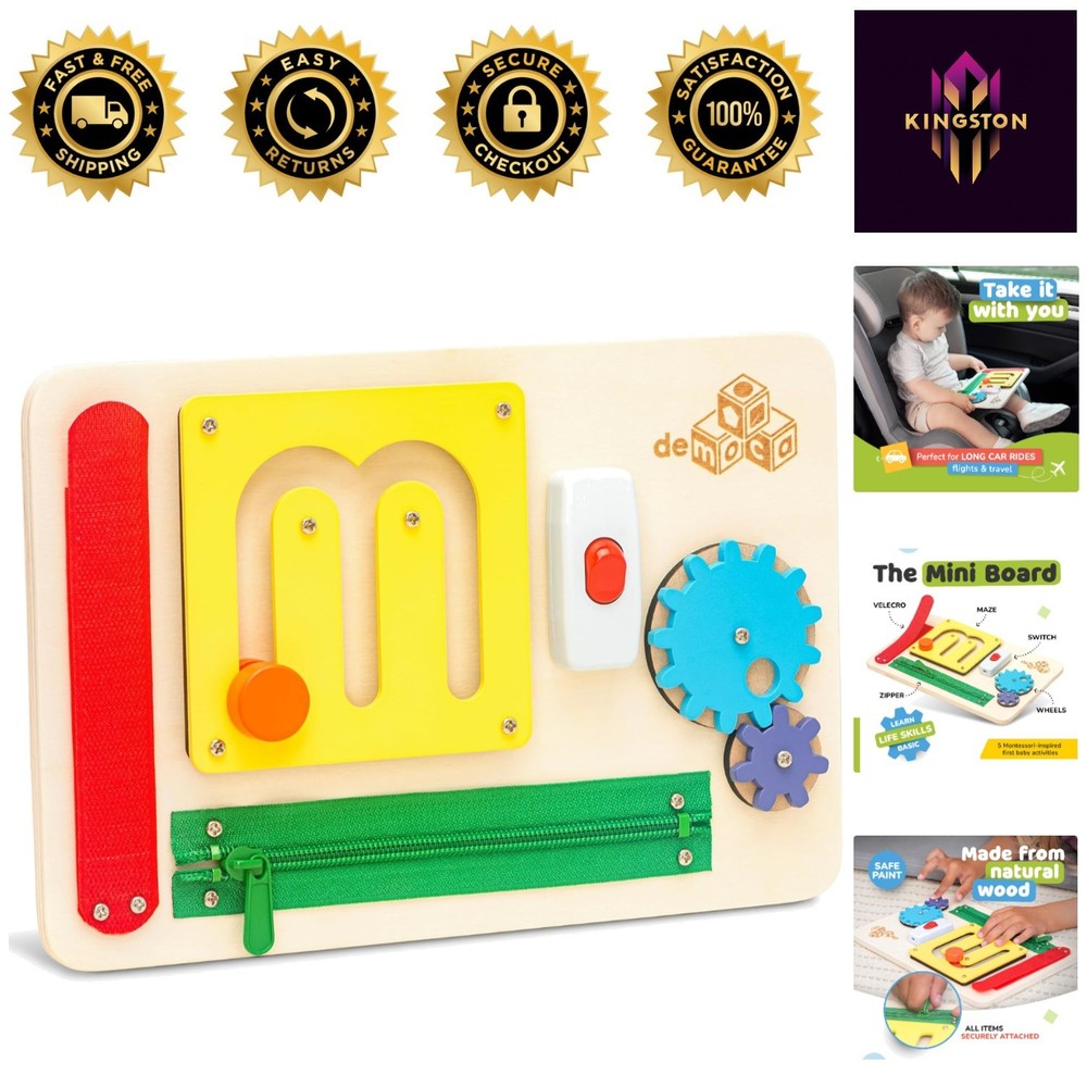 Interactive Travel Busy Board for Toddlers – Supports Early Learning and Play